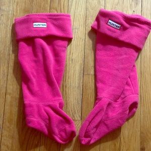 Bright Pink Hunter Boot socks Size M